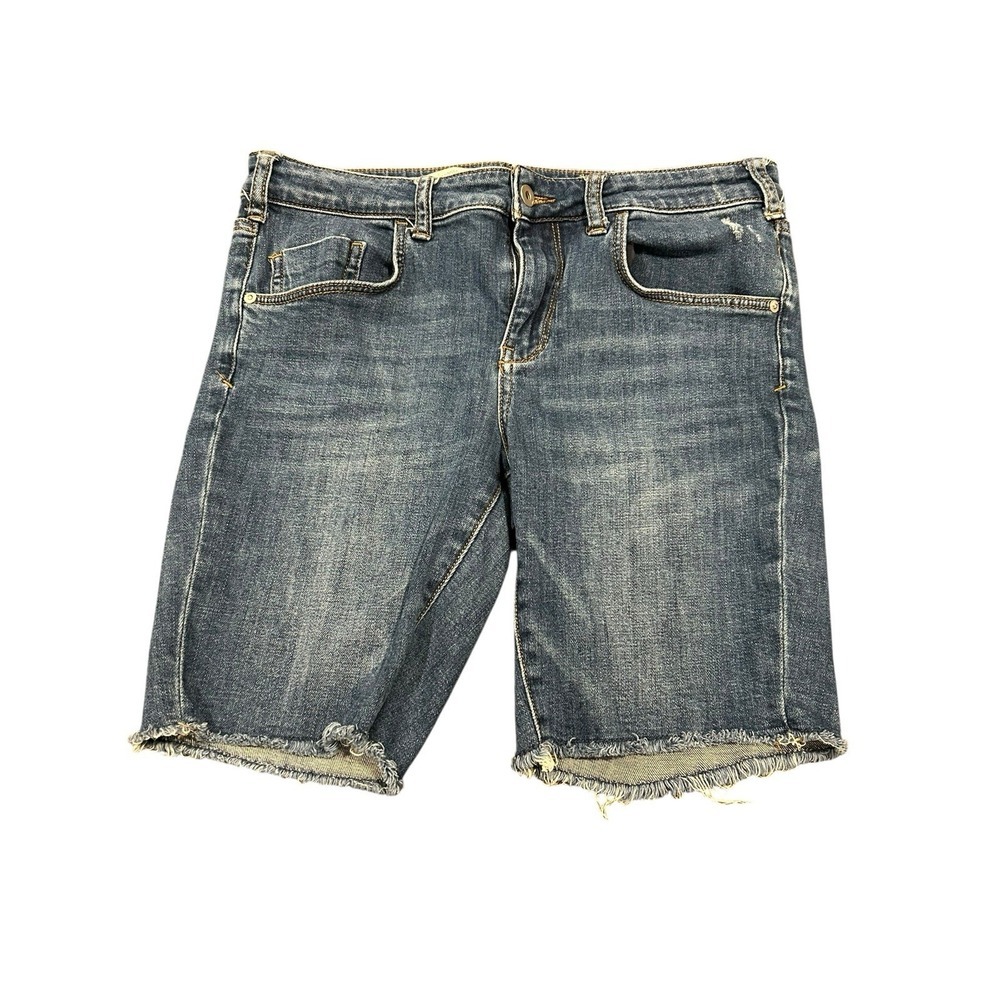 Anthropologie Pilcro and the Letterpress 29P Jean Shorts Blue Denim Distressed